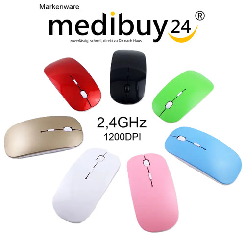 Maus funkmaus wireless slim - pc,