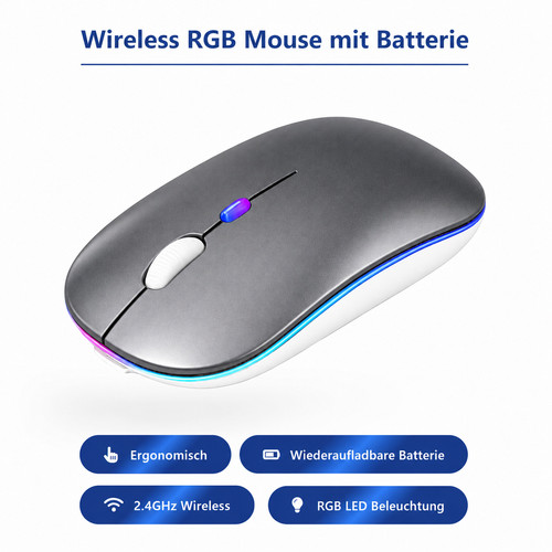 Wireless maus kabellos led rgb - maus,