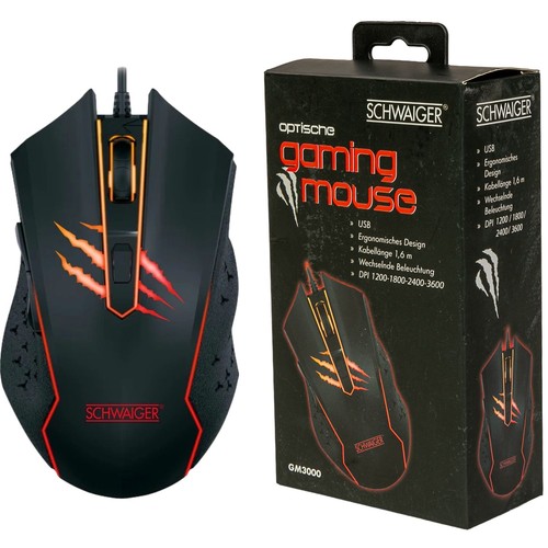 Schwaiger usb gaming maus rgb - usb,